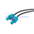 Superbat Radio Adapter cable twin FAKRA white jack to 2fakra waterblue plug for VW RCD510