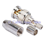 Superbat BNC male Plug jacket with Jacketed Crimp LMR195 RG58 RG142 cable RF connector