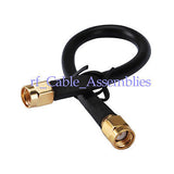 Superbat WLAN Antenna pigtail Coax Cable RP SMA male to RP SMA plug Cable KSR195 2M WIFI