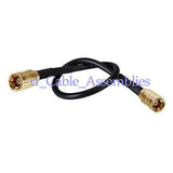 Superbat SMB plug male to SMB plug straight pigtail cable RG174 for wireless