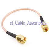 Superbat SMA male to SMA male plug straight RF Pigtail Coaxial Cable RG316 2m 200cm