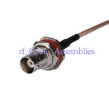 Superbat BNC Jack female bulkhead RF coaxial cable RG316 pigtail 50cm