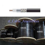 RF Coaxial Cable KSR195 50ft feet -High Quality Low Loss Cable