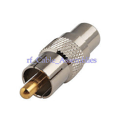 RCA Plug male to RCA Jack female straight Coaxial Audio Converter Adapter