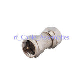 F adapter F Plug MALE to Plug MALE Straight RF Connector Adapter
