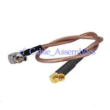 Superbat CRC9 to MMCX Jack right angle pigtail cable For HuaWei E161 E1612 E166 E169 E176
