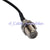 Superbat SMB Plug straight to F female Jack nut bulkhead cable jumper pigtail RG174 15cm