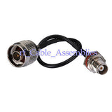 10PCS TNC female to N male plug RF Antenna Extension Pigtail Cable RG174 wifi