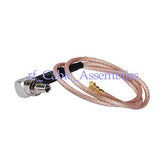 Superbat IPX/U.FL to CRC9 plug male right RA angle pigtail cable RG178 for 3G wireless