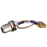 10X N Jack bulkhead O-ring to SMA female RF pigtail coaxial Cable RG316 WIFI