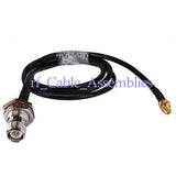 Superbat SMA Jack female to RP-TNC female male pin adapter RF pigtail Cable RG58 wireless