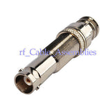 BNC female to RCA Plug straight connector Coupler with long version,CCTV camera
