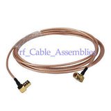 Superbat 90 Deg SMB plug male to SMB plug right angle pigtail cable RG316 1M for GPS/GSM