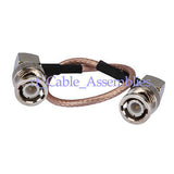 Superbat BNC plug male RA to BNC plug right angle pigtail cable RG316 for Wireless