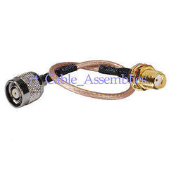 Superbat RP-TNC male female to SMA female Jack Adapter pigtail cable RG316 for wireless