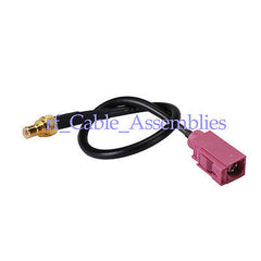 Superbat Fakra SMB H 4003 female jack to SMB male 6  RG174 pigtail cable for GPS antenna