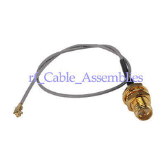 Superbat U.FL IPX to RP-SMA female bulkhead Pigtail 1.37mm Cable 20cm for PCI Wifi Card