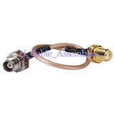 Superbat SMA female jack to TNC female bulkhead O-ring pigtail coax Cable RG316 wireless