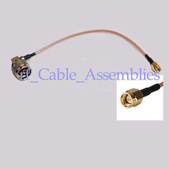 Superbat N plug male right angle to SMA male pigtail cable RG316 for wifi radio