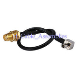 Superbat SMA female jack to TS9 pigtail cable RG174 20cm for antenna Huawei ZTE MF668+ MF