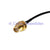 Superbat RF Jumper cable SMA female nut bulkhead to MMCX male right angle RG174 pigtail