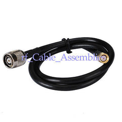 10pcs RP-SMA male to RP-TNC Plug female pin pigtail Cable KSR195 1M wifi antenna