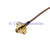 Superbat SMA female 4 hole panel mount to RA male right angle Pigtail cable RG316 15cm