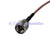 Superbat mini-UHF plug male to MMCX female Jack right angle pigtail cable RG316 15cm WIFI