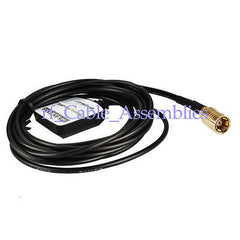 SMB female jack connector RG174 3M cable mini GPS Active Antenna 1575.42MHz 3-5V