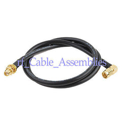 10X SMA Plug male Right Angle to SMA female Pigtail cable RG58 50CM for wifi