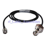 Superbat RP-TNC female to RP-TNC male plug for pigtail Coax cable KSR195 2M free shipping