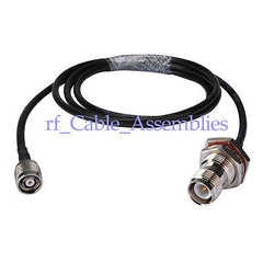 Superbat RP-TNC female to RP-TNC male plug for pigtail Coax cable KSR195 2M free shipping