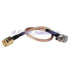 10pcs RP SMA male plug to CRC9 male RA pigtail cable RG316 for Huawei USB Modem