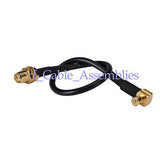 20pcs SMA Jack female to MCX male plug right angle Pigtail Coax Cable RG174 Wifi