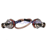 Superbat BNC female to BNC Jack bulkhead RF coaxial cable RG316 pigtail 15cm