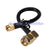 Superbat SMA male right angle to SMA plug ST Pigtail coxial cable RG58 50cm for wireless