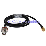 Superbat SMA female jack to TNC female pigtail Cable for wifi antenna RG58 50cm