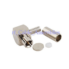 15x TS-9 plug male right angle RF connector Crimp RG174 for Novatel Wireless ZTE