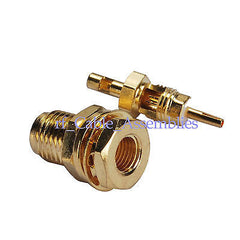 SMA Solder Jack female nut Bulkhead RF connector for 1.37mm RG178 cable