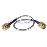 Superbat RP-SMA male Jack to RP SMA plug female Semi-Flexible cable RG405 0.086  pigtail