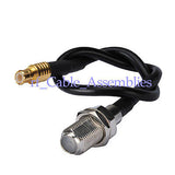 Superbat F Jack to MCX plug straight pigtail cable RG174