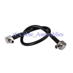Superbat CRC9 plug RA to TS9 plug right angle RF pigtail cable RG174 15cm
