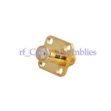 SMA female to SMA Jack 4 hole panel mount short version RF adapter connecter ST