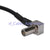 Superbat BNC jack female to MS-147 male plug right angle cable jumper pigtail 3G modem