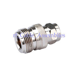 10pcs RF coaxial coax adapter F male to N female jack connector straight