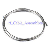 1 Meter (3ft) RG405 .086" Semi-Rigid Coaxial Cable - Blue Jacket, Raw Ends