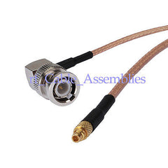 Superbat BNC male plug right angle to MMCX male plug pigtail Coax Cable RG316 3G/4G WIFI