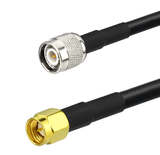 LMR240 und TNC-Stecker am einen Ende, SMA-Stecker am anderen